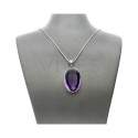 Colgante de Amatista Facetado en Plata de Ley 925 (J64)