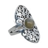 Silver Plated Ring with Mineral -A67-