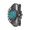 Silver Plated Ring with Mineral -A59-