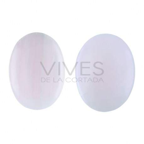 Calcite rosa Mangano Oval (Embalagem 250)