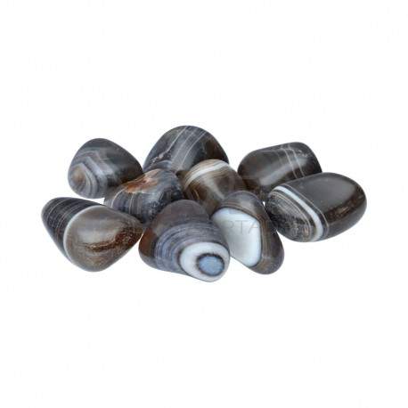Rodados de Ágata Negra Teñida T-7 (Pack 250gr)