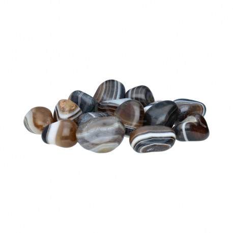 Rodados de Ágata Negra Teñida T-5 (Pack 250gr)