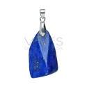 Pingente médio de lápis-lazúli com banho de ródio