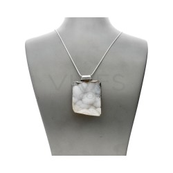 Colgante de Ágata Dendrítica en Plata de Ley 925