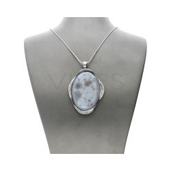 Colgante de Ágata Dendrítica en Plata de Ley 925