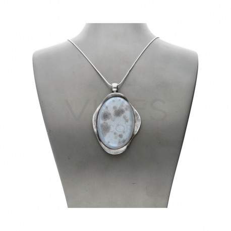 Colgante de Calcedonia en Plata de Ley 925 (F)