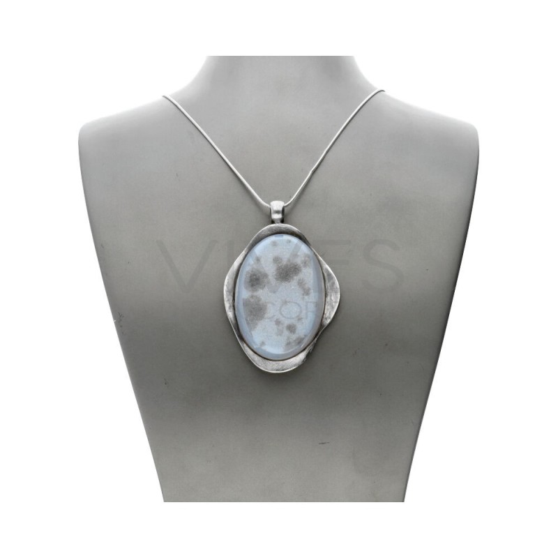 Colgante de Calcedonia en Plata de Ley 925 (F)
