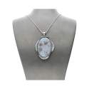 Colgante de Calcedonia en Plata de Ley 925 (F)
