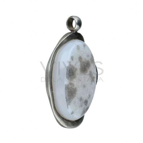 Colgante de Ágata Dendrítica en Plata de Ley 925