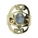 Anillo de Bronce con Mineral -61-