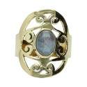 Anillo de Bronce con Mineral -61-
