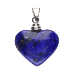 Pendentif coeur en Lapis Lazuli en argent 925