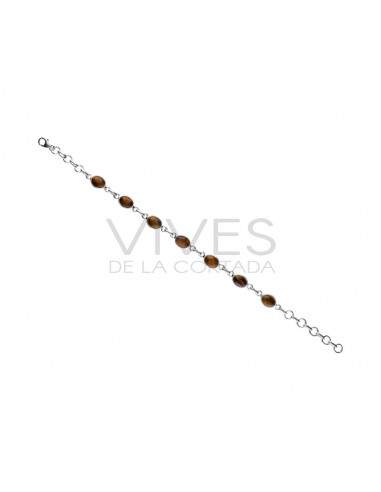 Small Tiger Eye Bracelet in 925...