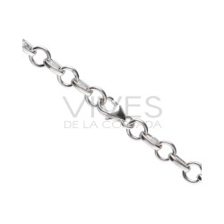 Bracciale in Rodocrosite Grande in Argento Sterling 925