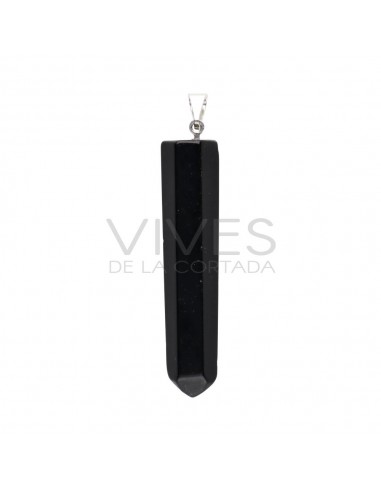 Pendentif en obsidienne polie