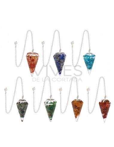 Pack 7 Pendoli di Resina Chakras...