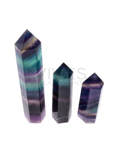 Punte Lucidate di Fluorite Arcobaleno