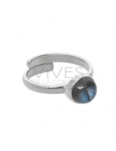 Labradorite Circle Set em Sterling...