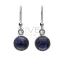 Sodalite Circle Set in Sterling Silver 925