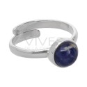 Set Anello in Sodalite in Argento Sterling 925