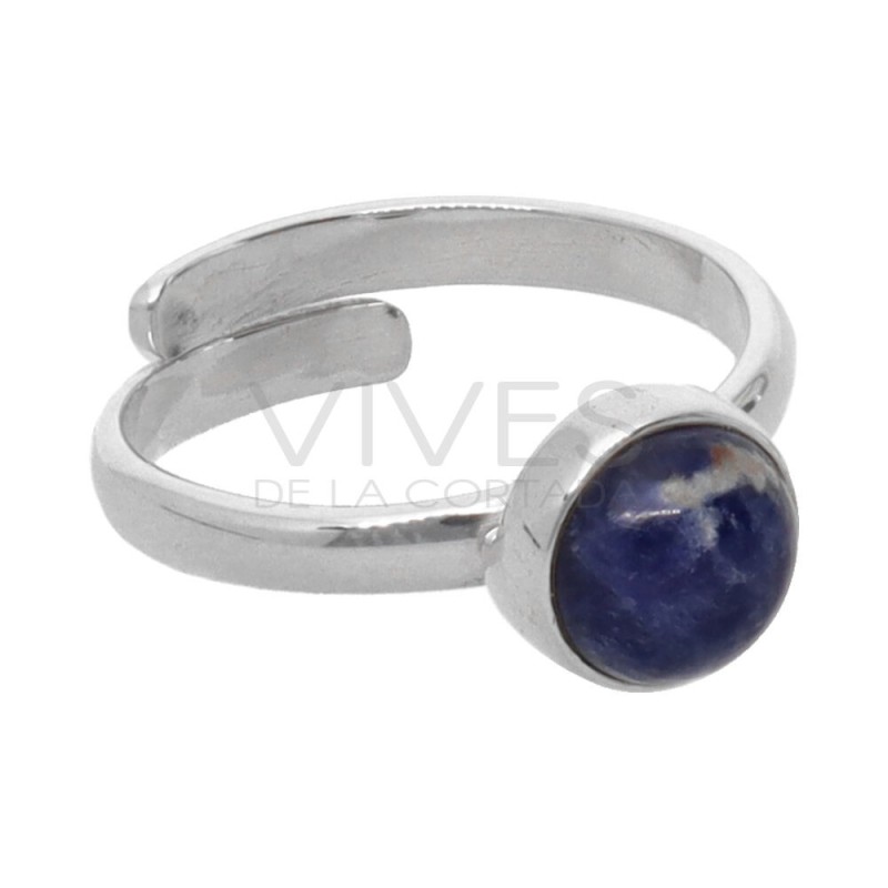 Set Anello in Sodalite in Argento Sterling 925