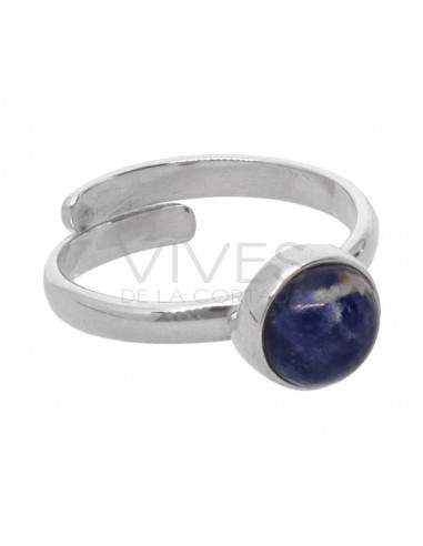 Set Circle of Sodalite em Sterling...