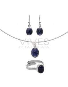 Sodalite Oval Set in...