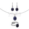 Sodalite ovale en argent 925