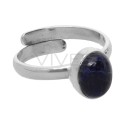 Sodalite Oval Set in Sterling Silver 925