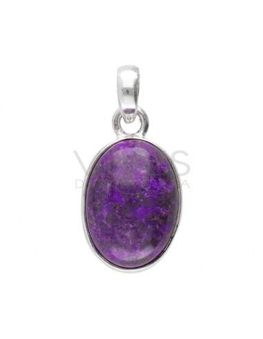 Set di Ovale di Sugilite in Argento...