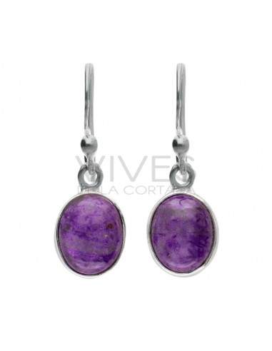 Set di Ovale di Sugilite in Argento...