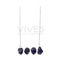 Pendentif en argent 925 Iolite brute