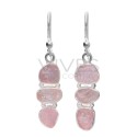 Boucles d'oreilles en argent 925 Morgane brute