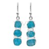 Rough Apatite Earrings in Sterling Silver 925