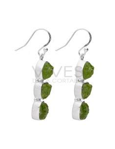 Rough Peridot Earrings in... 2
