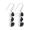 Orecchini in Iolite Grezza in Argento Sterling 925