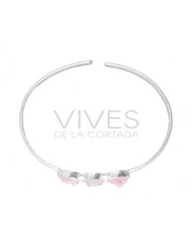 Bracciale di Morganite grezza in...