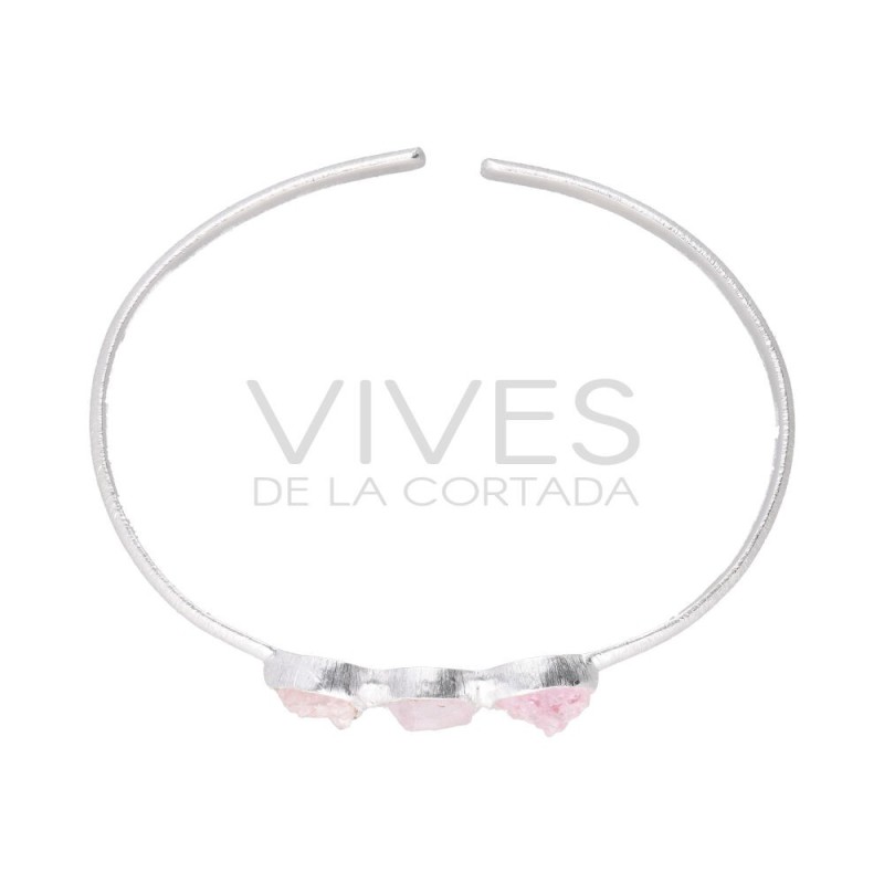 Bracciale in Morganite in Argento Sterling 925