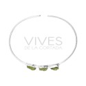 Pulseira Peridot em Bruto em Sterling Silver 925