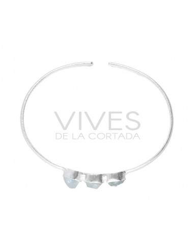 Bracelet en argent 925 aigue-marine...