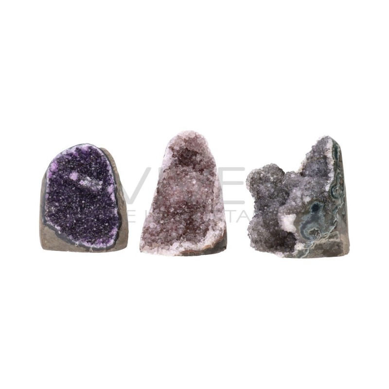 Drusa di Ametista Multicolore Base Piana (Pack 1 kg)