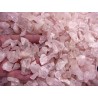 Fragmentos grandes de quartzo rosa em bruto