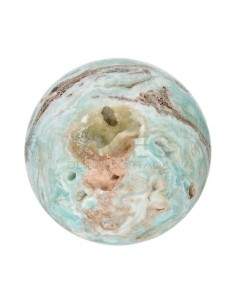 Sphère d'aragonite bleue