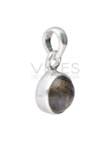 Petit pendentif cercle en Labradorite...