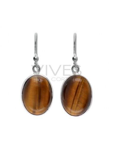 Orecchini a forma di ovale con occhio...