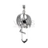 Pendentif Dragon ailé en argent 925 L Pointe de Quartz