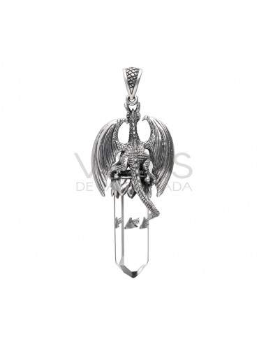 Open Wings Dragon Pendant in 925...