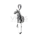 Open Wings Dragon Pendant on M Quartz Point in 925 Sterling Silver