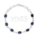 Bracelet en argent 925 avec petite pietersite