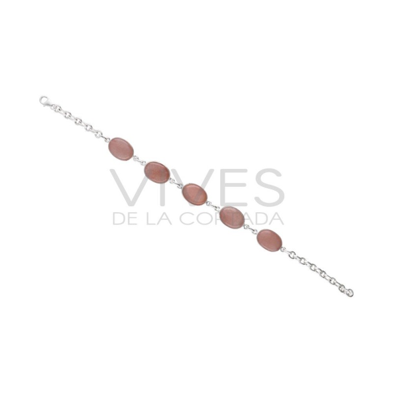 Bracciale in Adularia Media in Argento Sterling 925